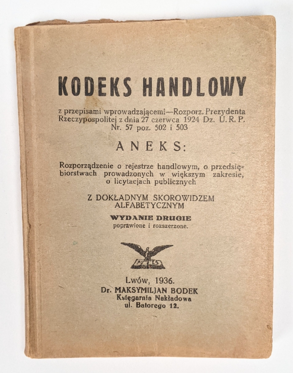 Kodeks handlowy z przepisami wprowadzającemi