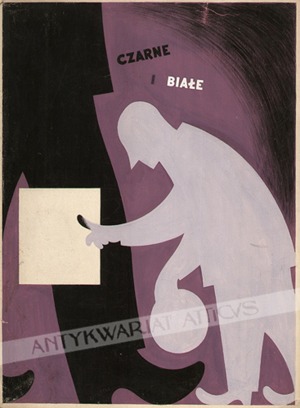 [oryginalny projekt plakatu, lata 1950-60] Czarne i białe