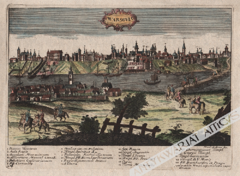 [widok Warszawy, ok. 1740] Warsovia