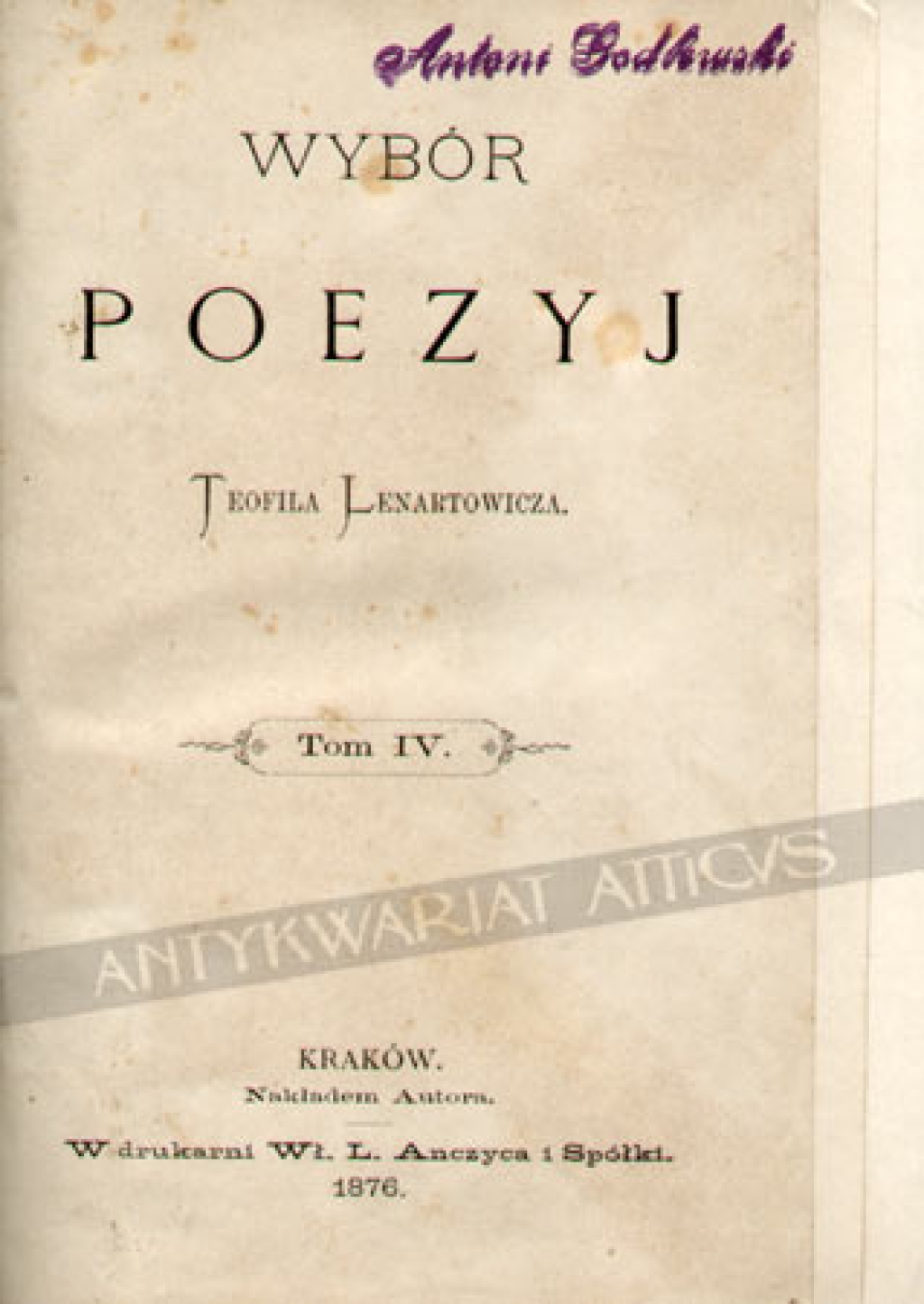 Wybór poezyj, t. IV
