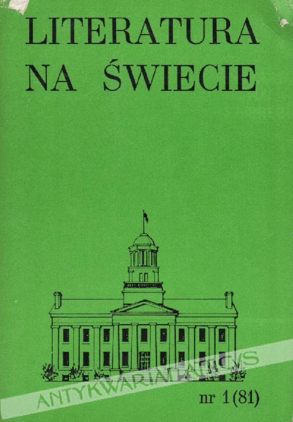 Literatura na Świecie, 1978, nr 1 (81) [Parnas na prerii]