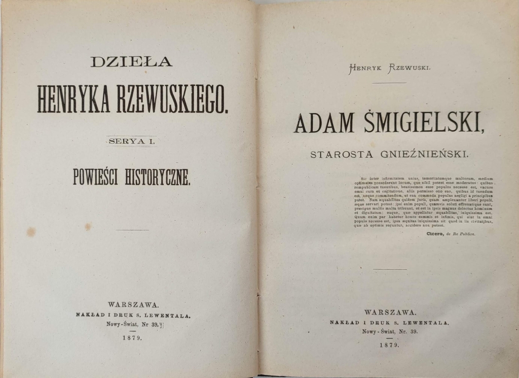 Adam  Śmigielski, starosta gnieźnieński