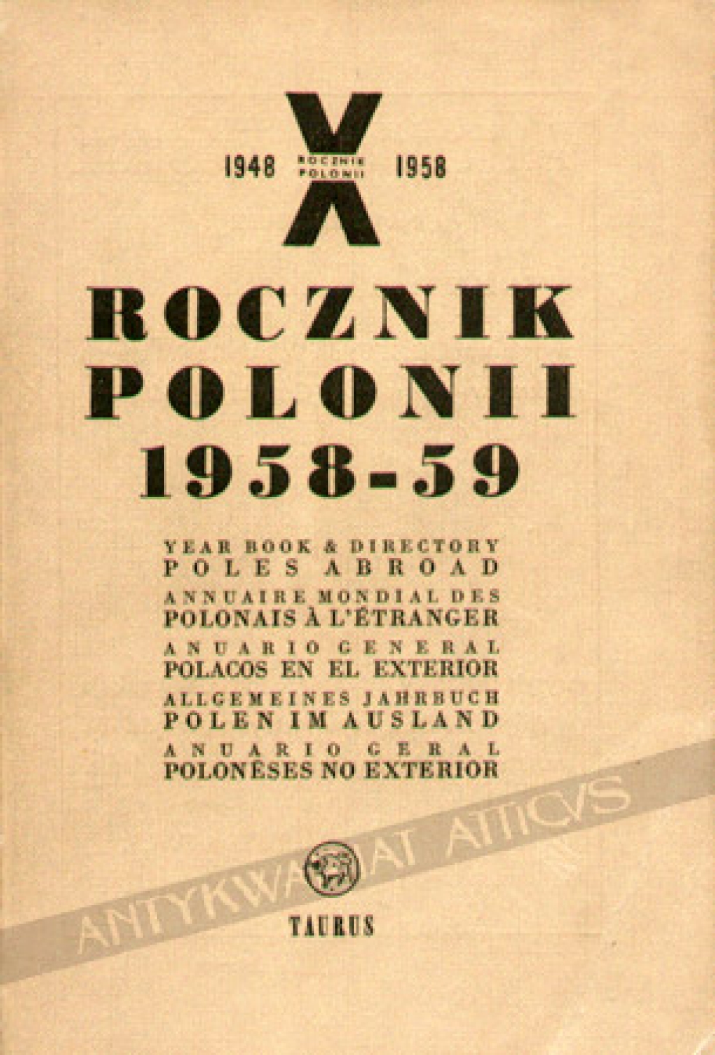 Rocznik Polonii 1958-59 [nr VII]