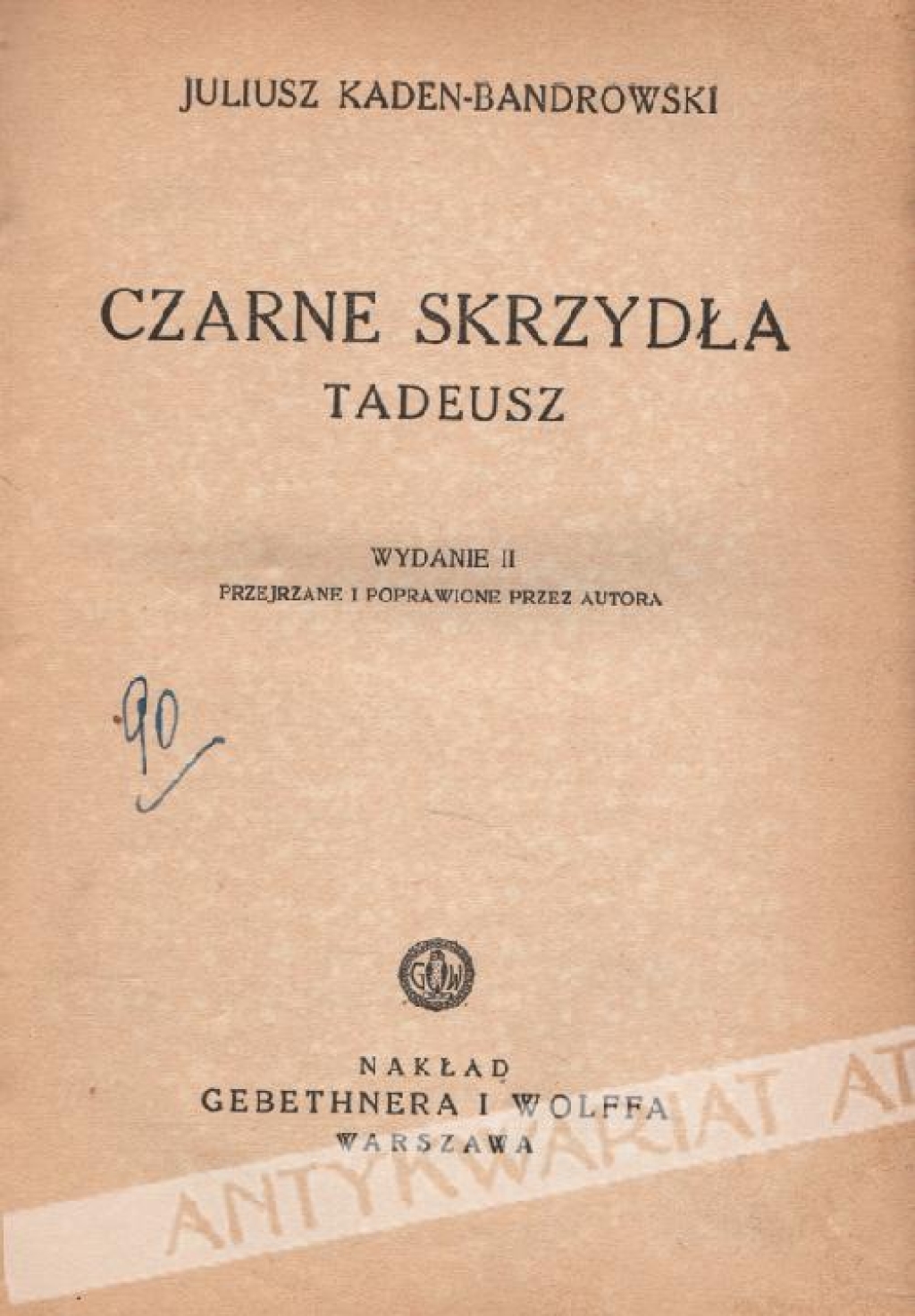 Czarne skrzydła. Tadeusz