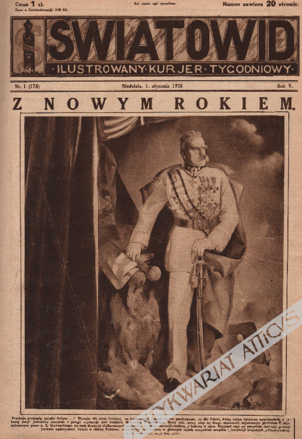 "Światowid. Ilustrowany Kurier Tygodniowy", nr. 1-52, Rocznik V. - 1928 r. [t. I-II.]