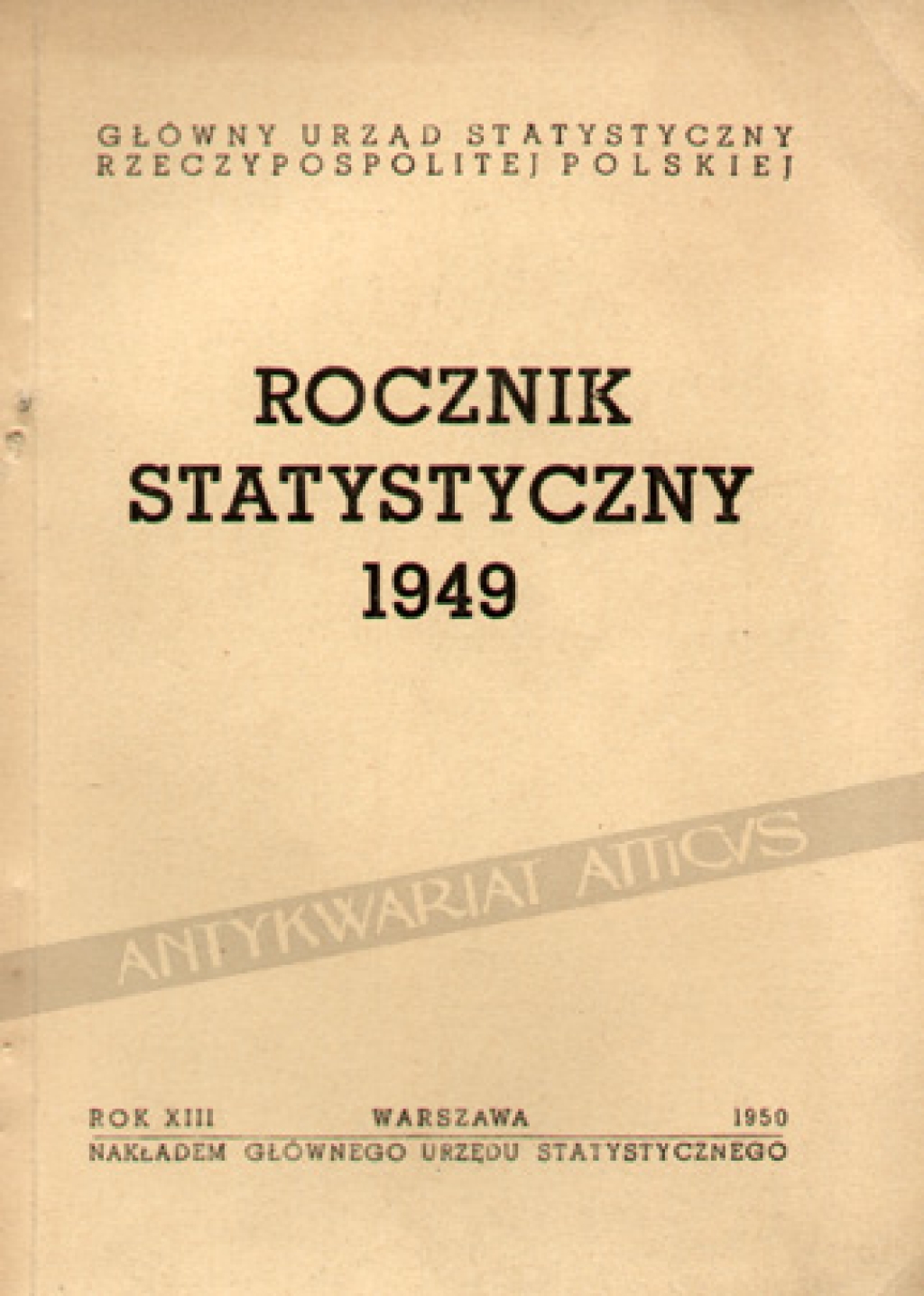 Rocznik statystyczny 1949