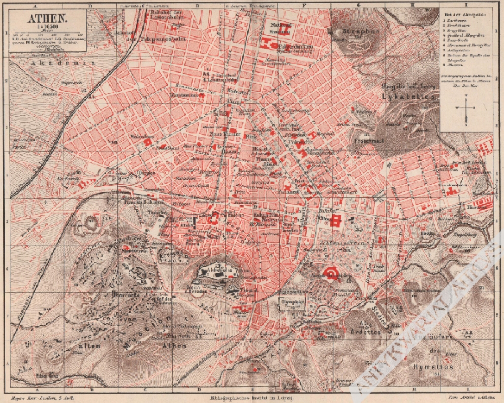 [plan, 1895] Athen [Ateny]