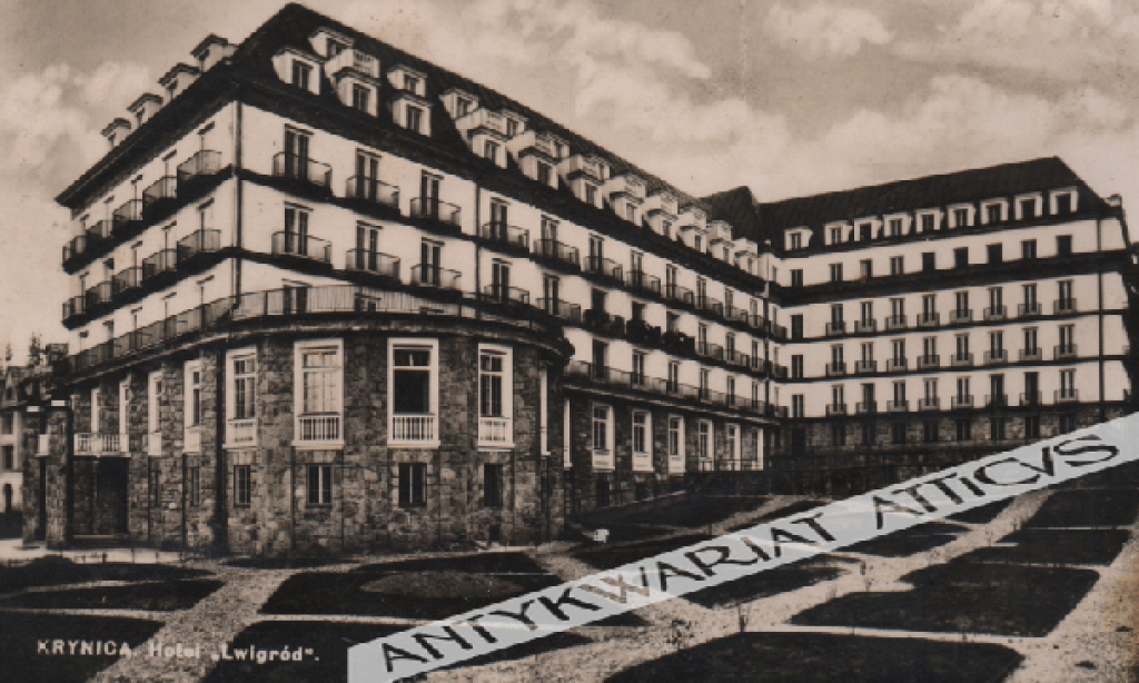 [pocztówka, lata 1930-te] Krynica. Hotel "Lwigród"
