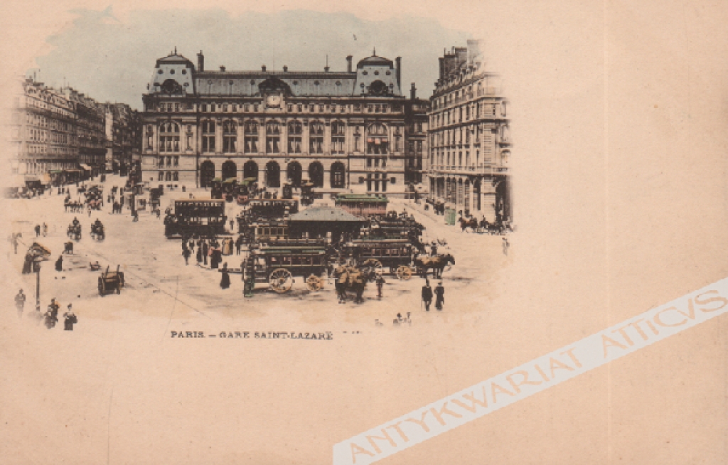 [pocztówka, ok. 1900] Paris - Gare Saint-Lazare