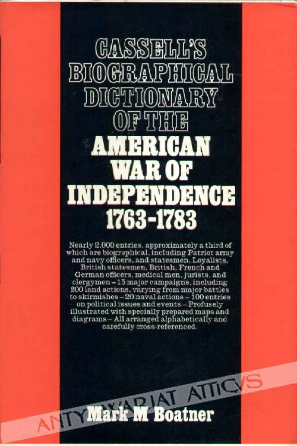 Cassell's Biographical Dictionary of the American War of Independence 1763-1783