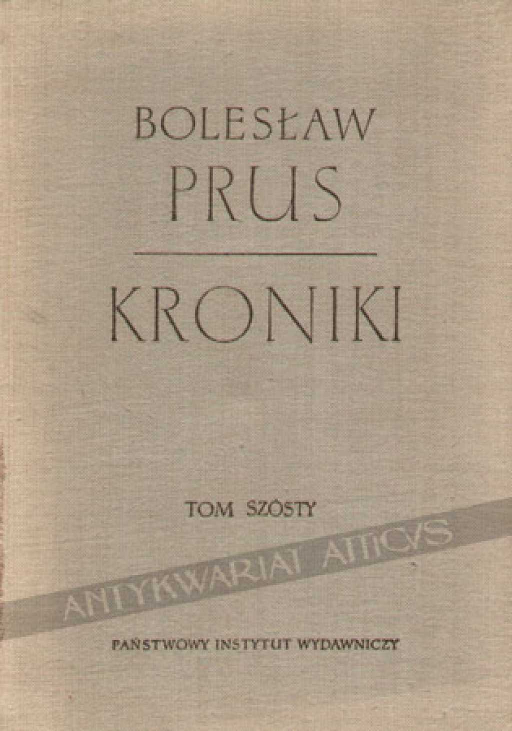 Kroniki, tom VI