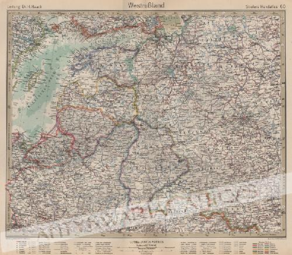 [mapa, 1925] Westrussland [Rosja Zachodnia, Polska, Bałtyk]