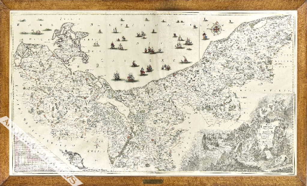 [mapa, Pomorze, ok. 1760] Ducatus Pomeraniae Citerioris et Ulterioris Principatibus, Comitatitubs Urbibus Suis Definiater Nova et Ampla Descriptio geographica Aere express