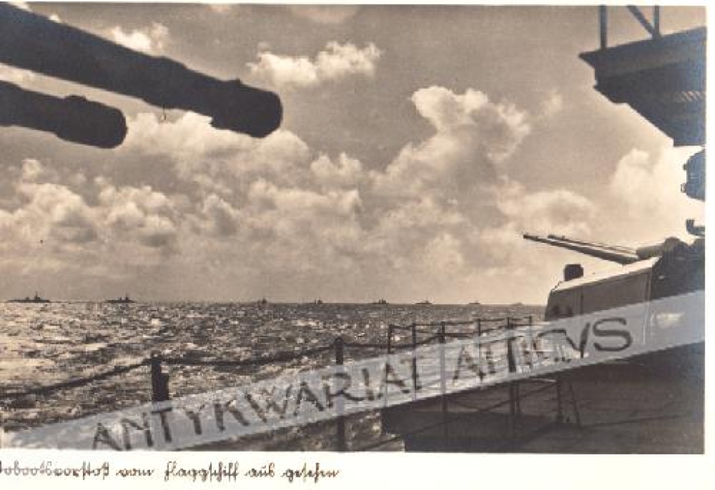 [pocztówka, ok. 1935] [Flota wojenna na morzu]