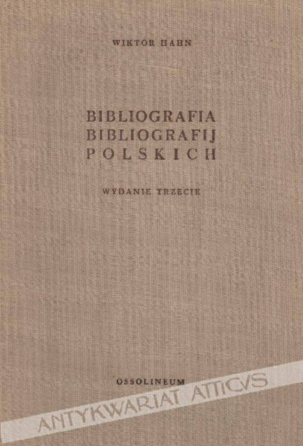 Bibliografia bibliografij polskich do 1950 roku