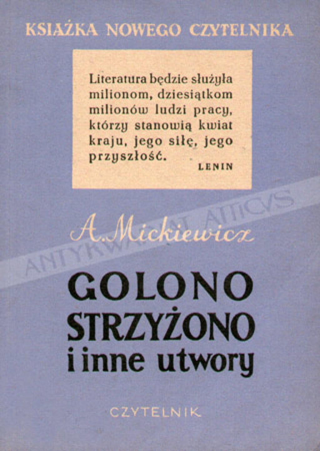 Golono - strzyżono i inne utwory