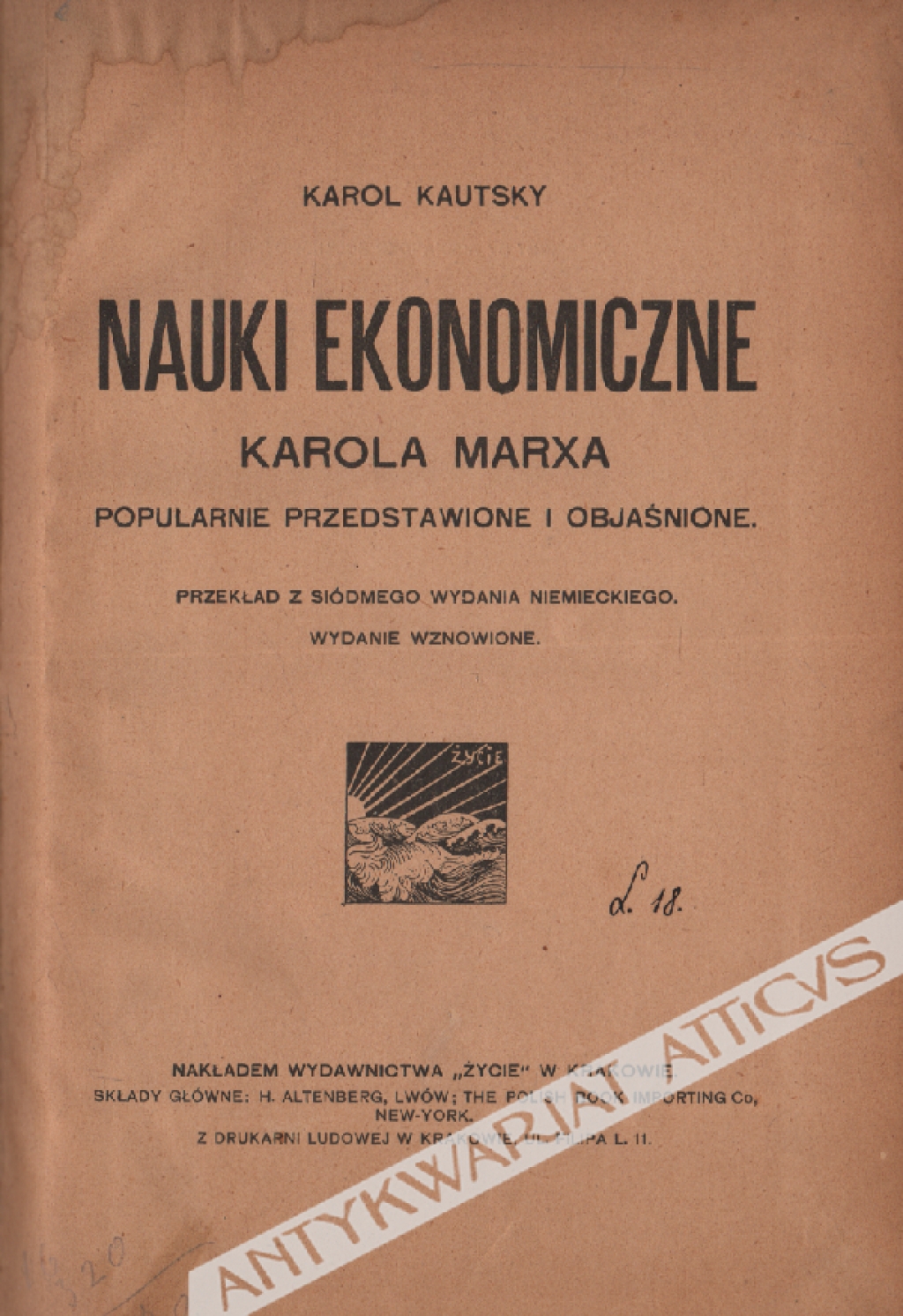 Nauki ekonomiczne Karola Marxa popularnie przedstawione i objaśnione