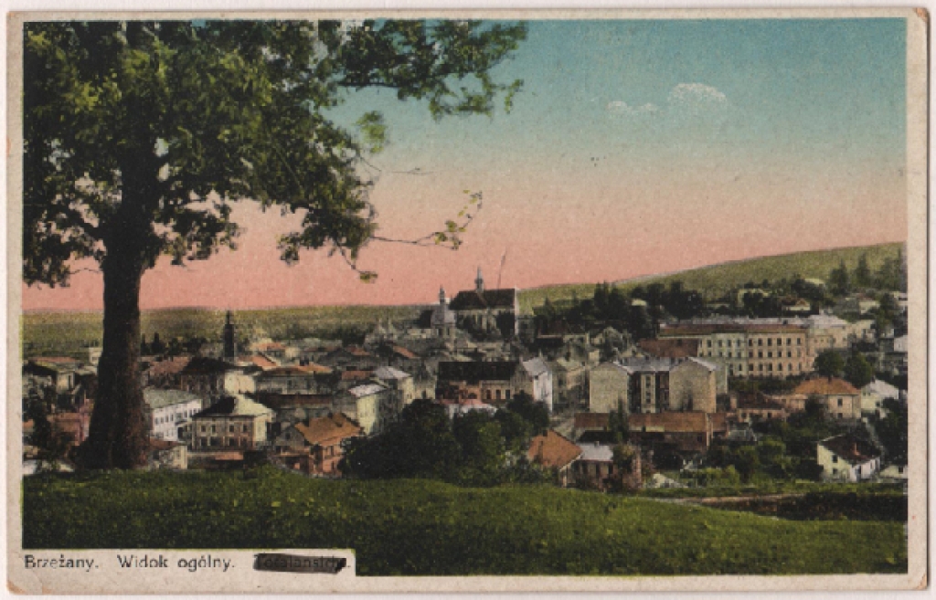 [pocztówka, ok. 1936] Brzeżany. Widok ogólny
