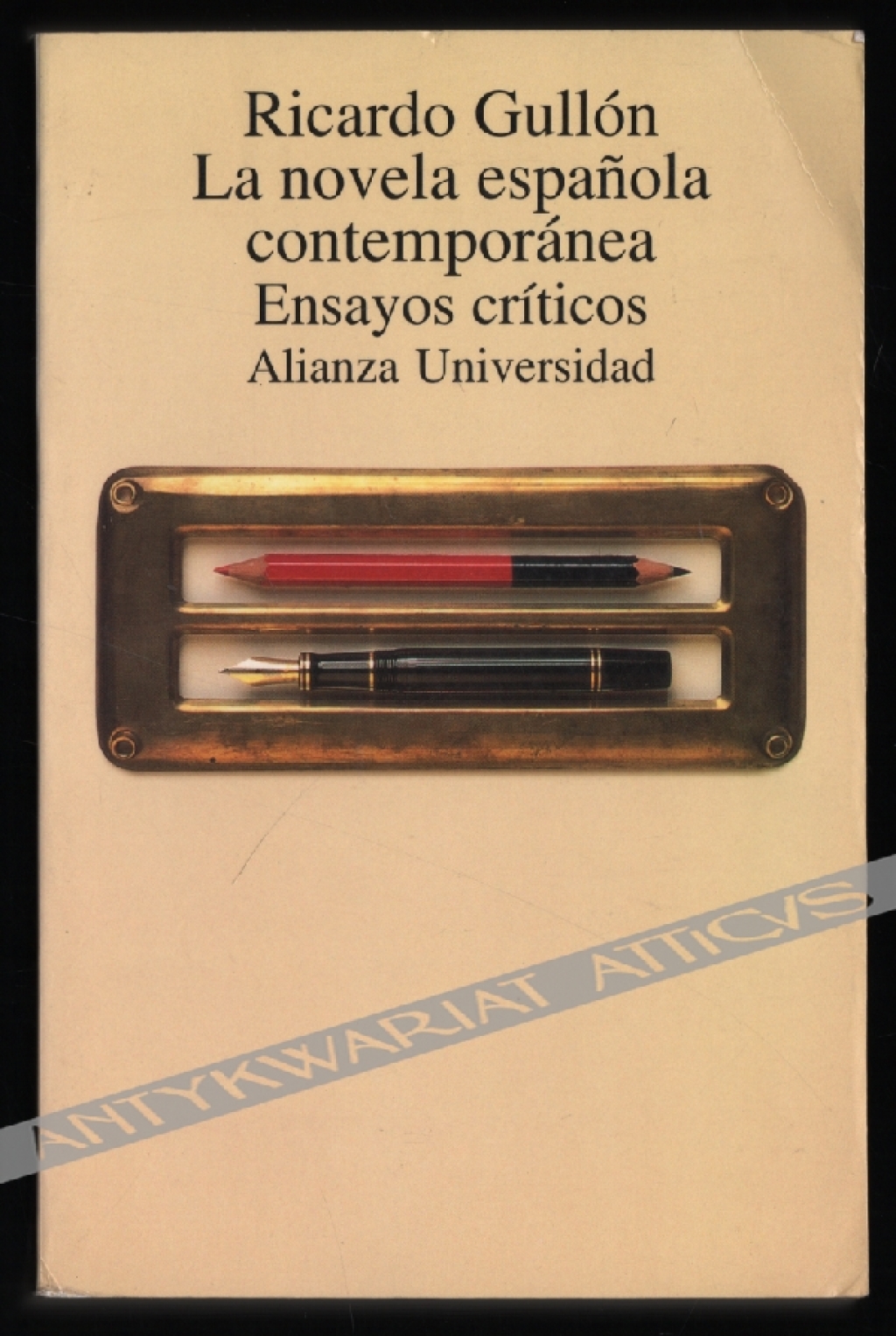 La novela espanola contemporanea. Ensayos criticos
