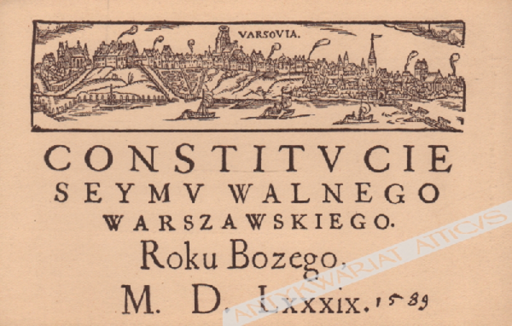 [pocztówka, ok. 1920] Najdawniejszy widok Warszawy [1589]