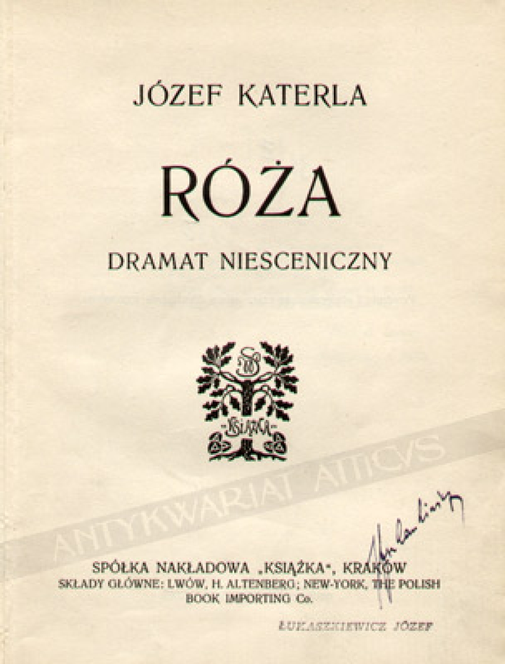 Róża. Dramat Niesceniczny