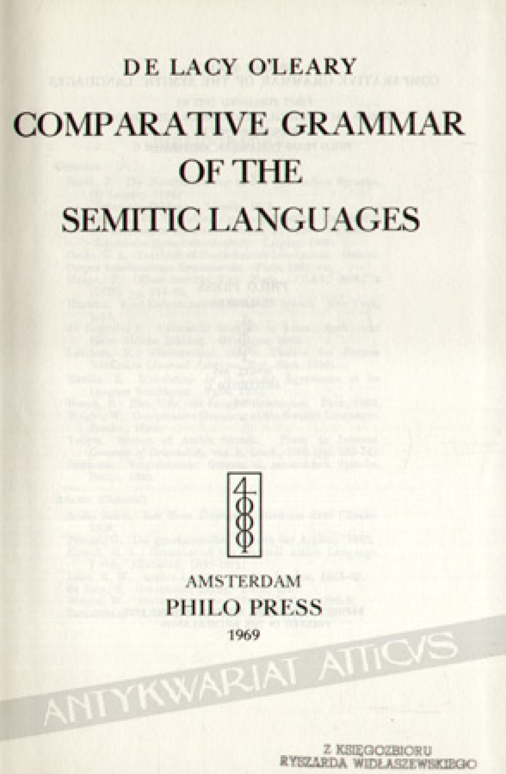 Comparative grammar of the semitic languages 