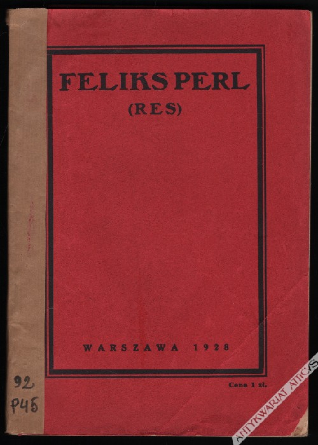 Feliks Perl (Res). Próba życiorysu