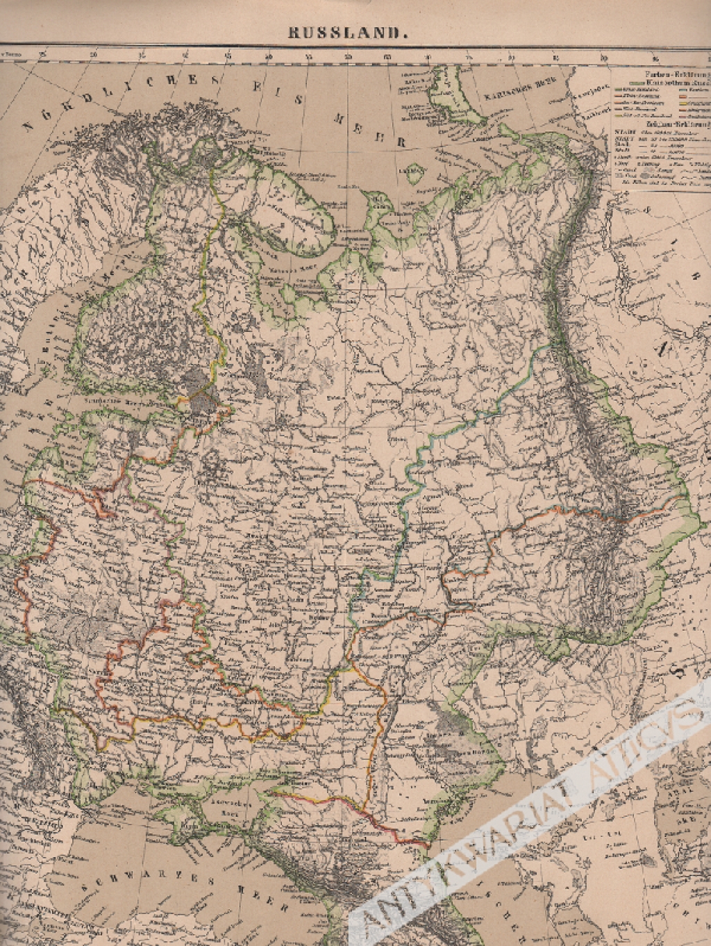 [mapa, 1879] Russland [Rosja]