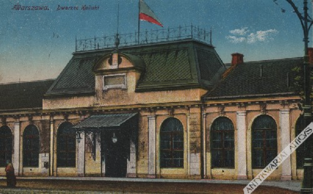 [pocztówka, ok. 1914] Warszawa. Dworzec Kaliski
