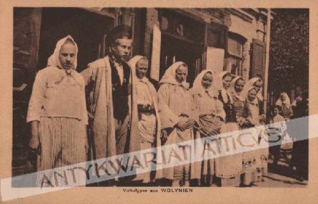 [pocztówka, ok. 1942] Volkstypen aus Wolynien [Typy ludowe z Wołynia]