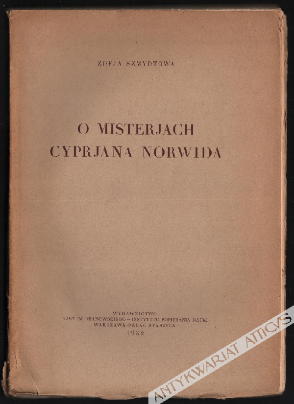 O misterjach Cyprjana Norwida