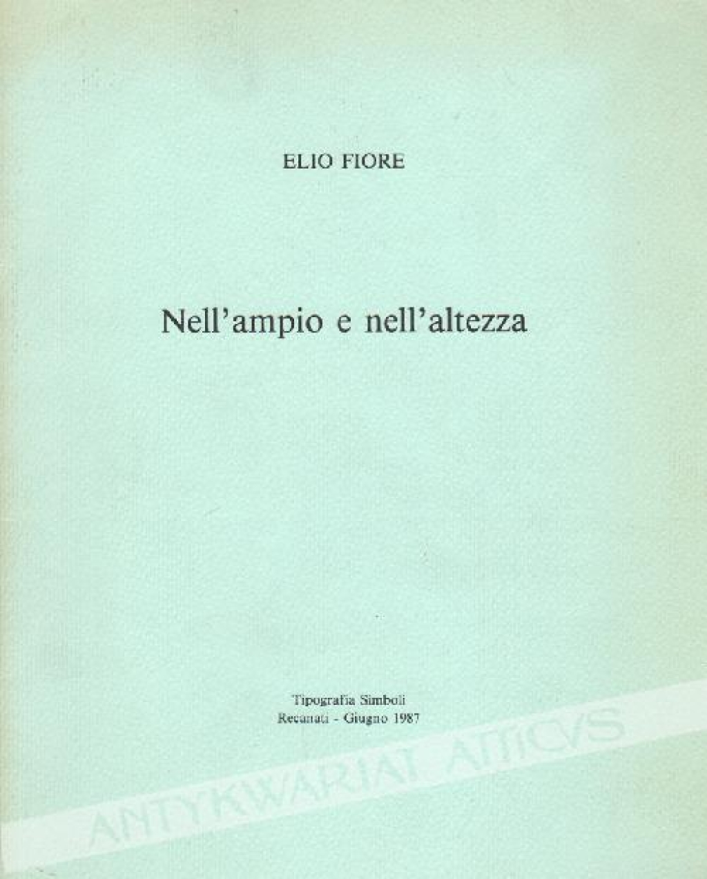 Nell\' ampio e nell\' altezza