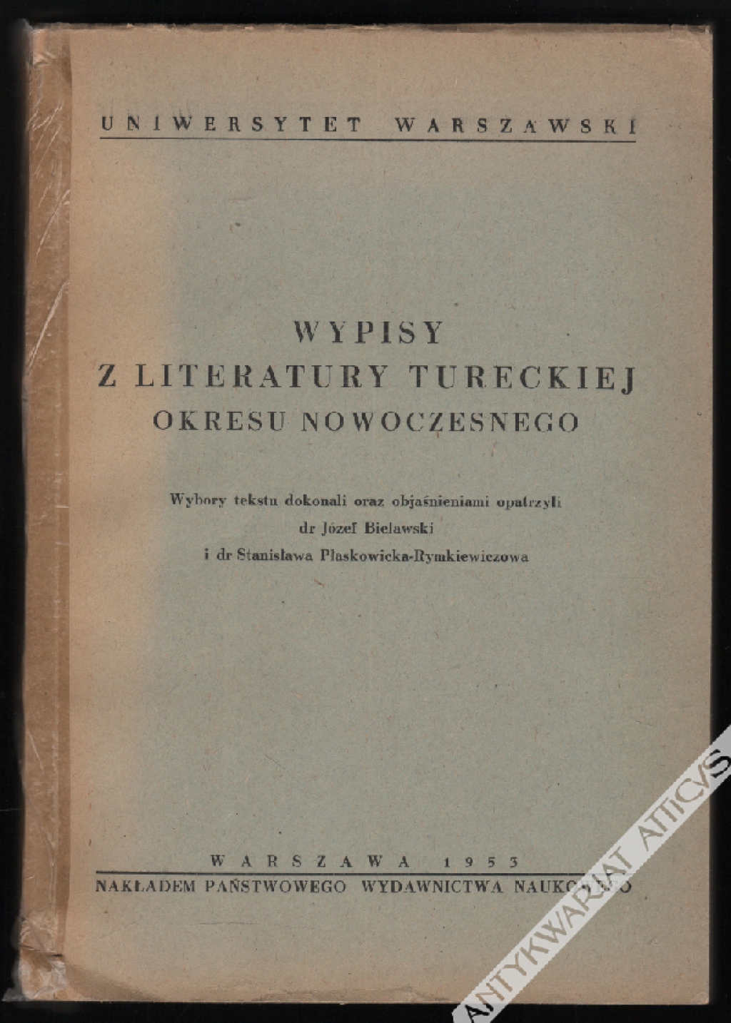 Wypisy z literatury tureckiej okresu nowoczesnego