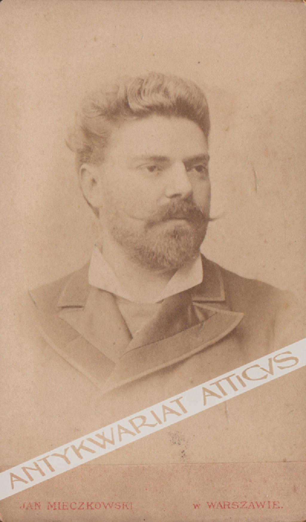 [fotografia, ok. 1880]  [Władysław Mierzwiński, śpiewak]