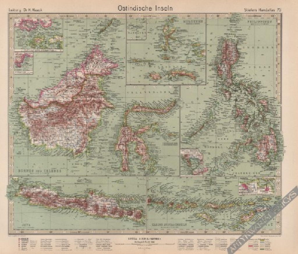 [mapa, 1925] Ostindische Inseln [Indonezja]