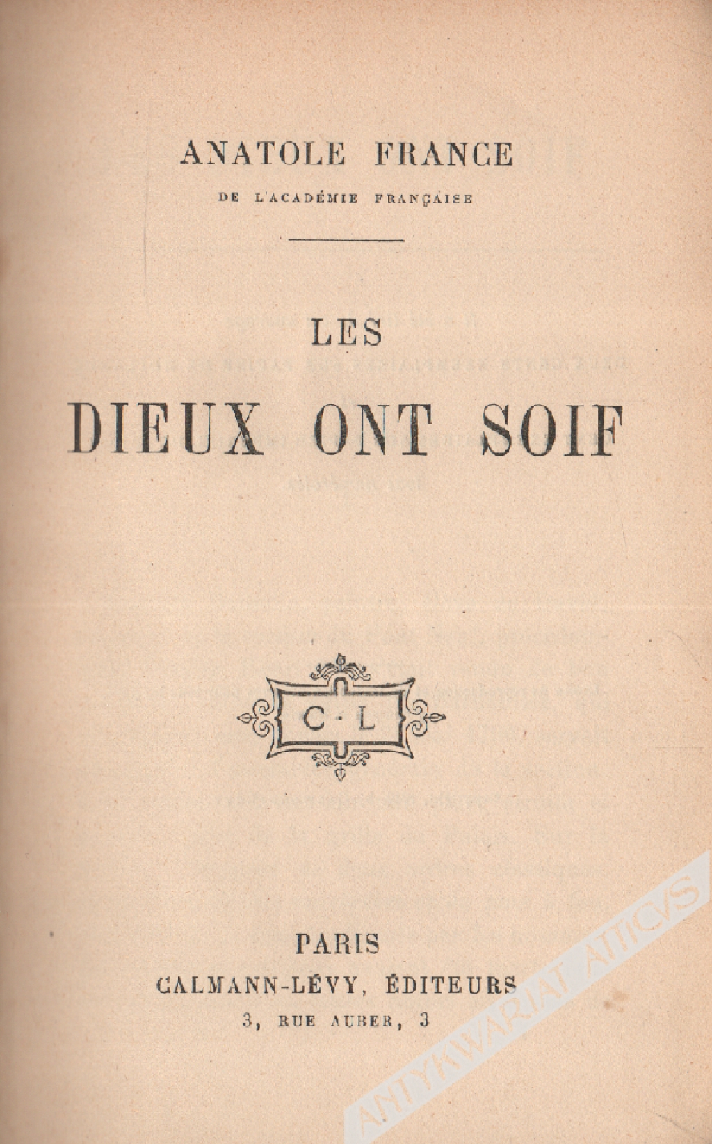Les Dieux ont soif