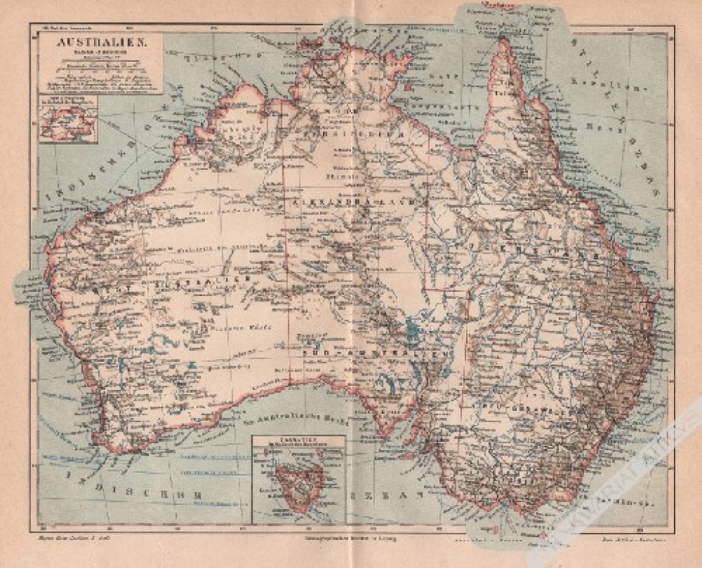 [mapa, Australia, 1893] Australien