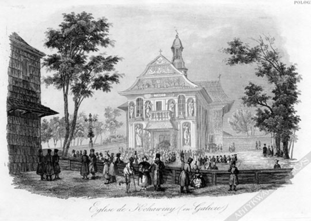 [rycina, 1835-37] Eglise de Kohawiny (en Galicie) [kościół w Kochawinie w obwodzie lwowskim]