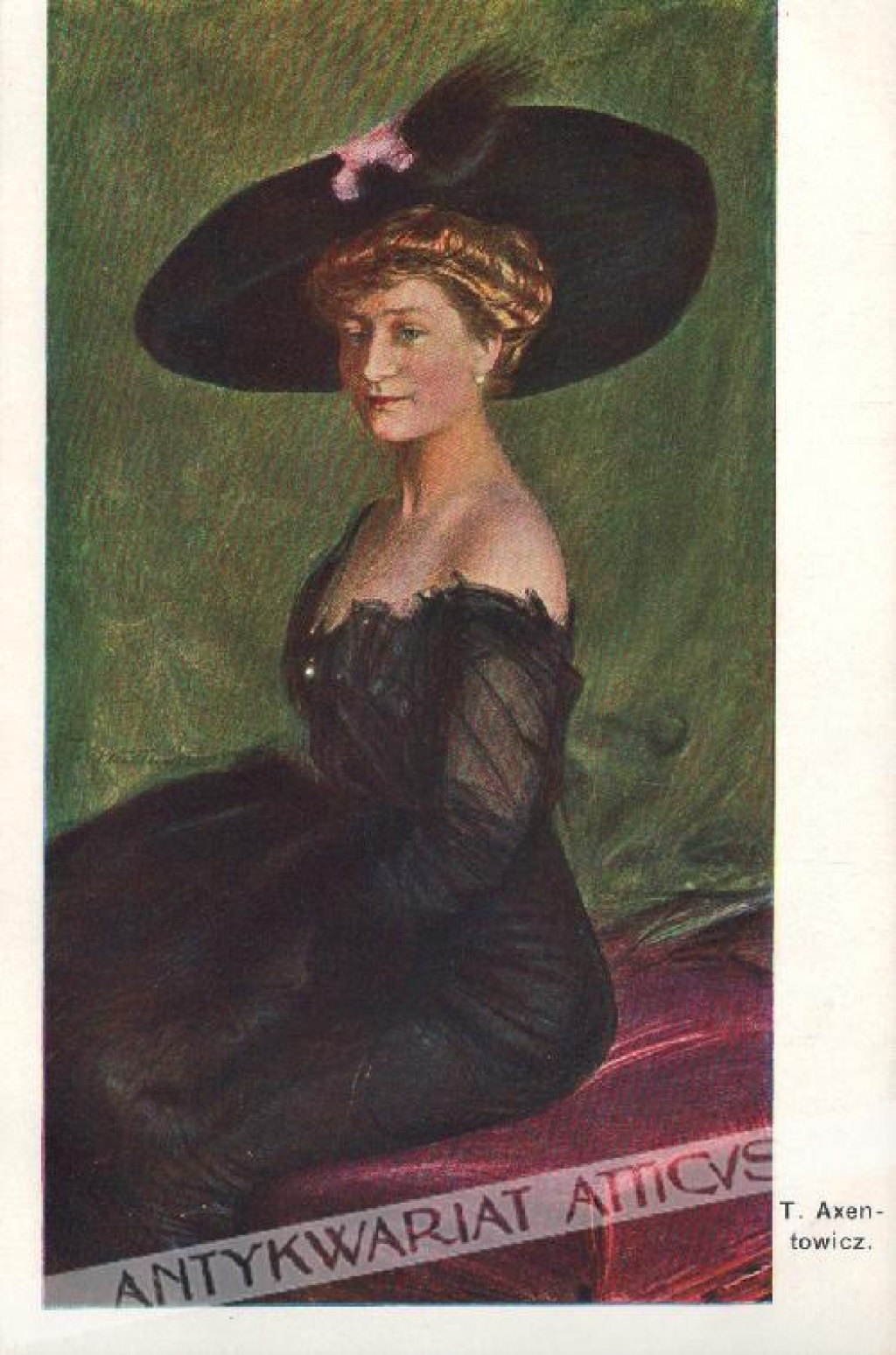 [pocztówka, ok. 1910] [portret damy] 