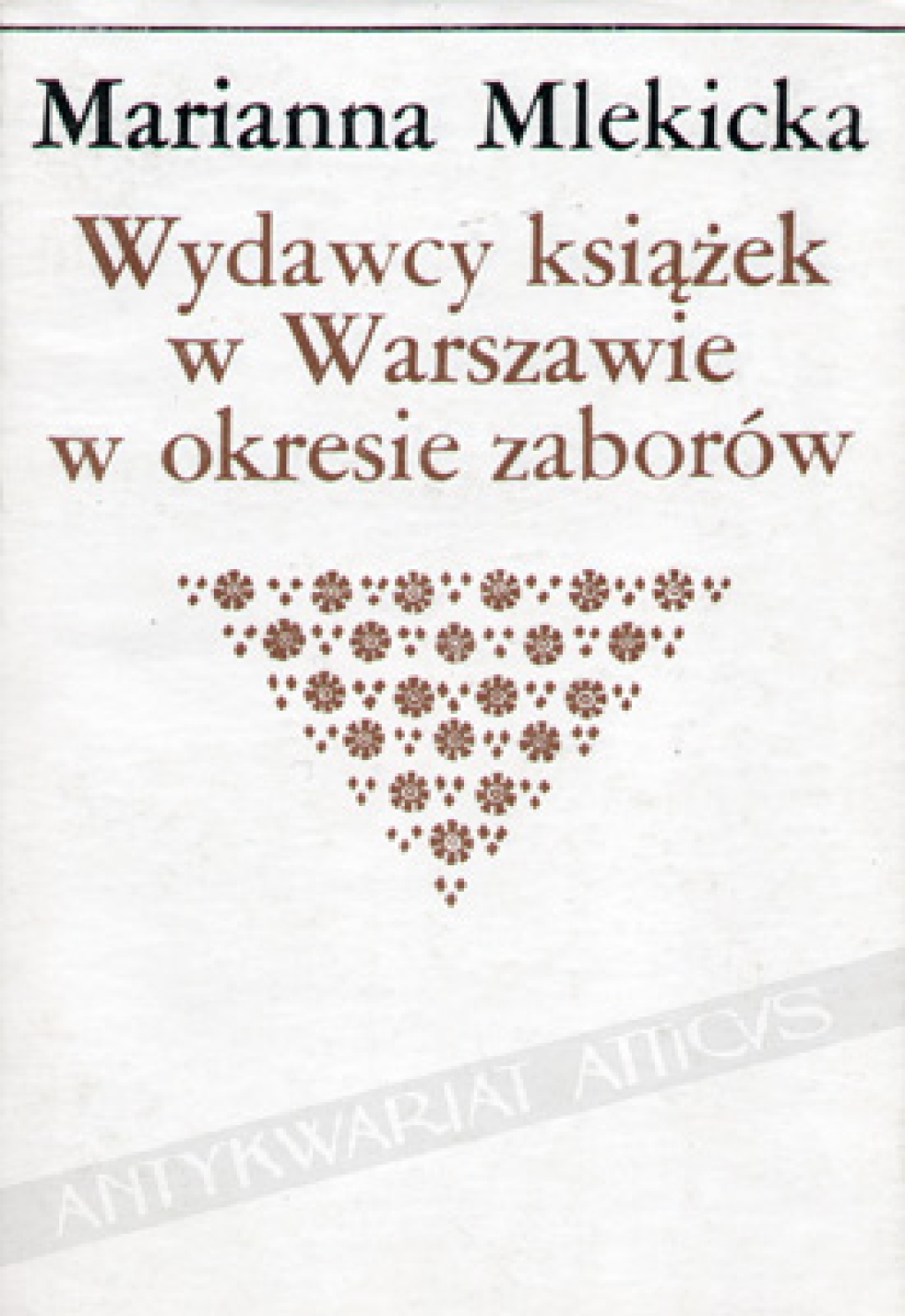 Wydawcy książek w Warszawie w okresie zaborów