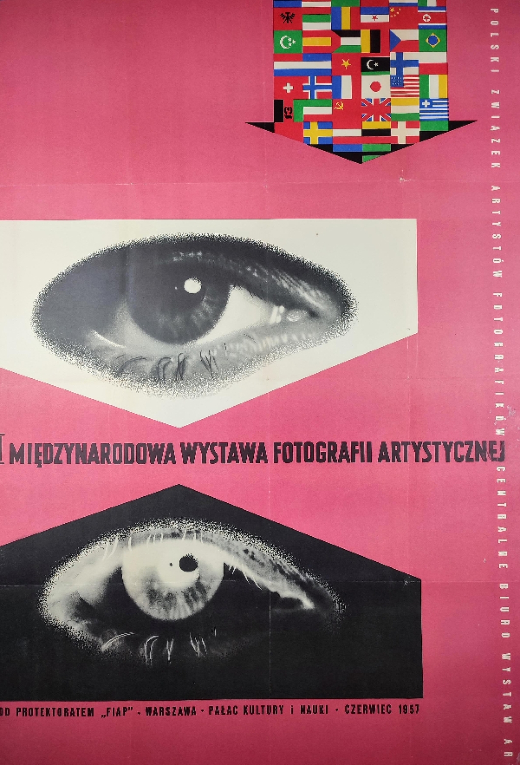 [plakat, 1957] I Międzynarodowa Wystawa Fotografii Artystycznej