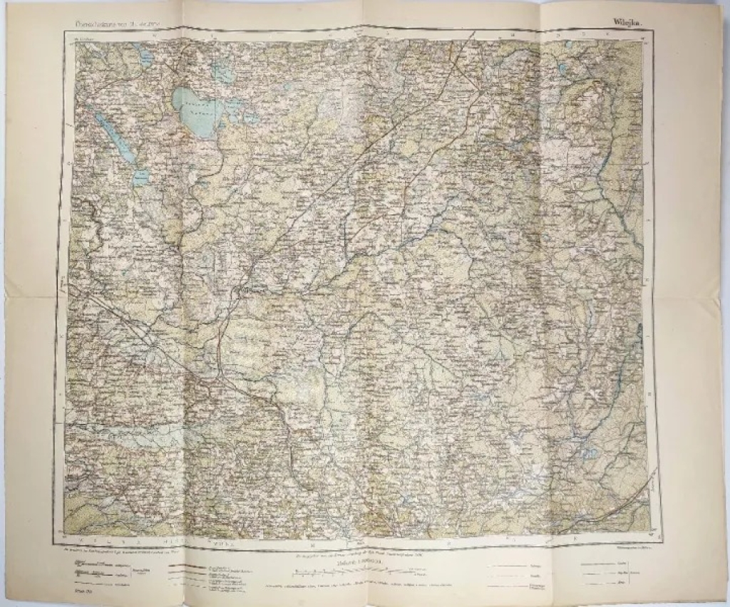 [mapa topograficzna, 1914] Wilejka
