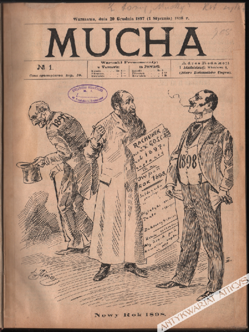 [czasopismo] Mucha [roczniki 1898-1899]