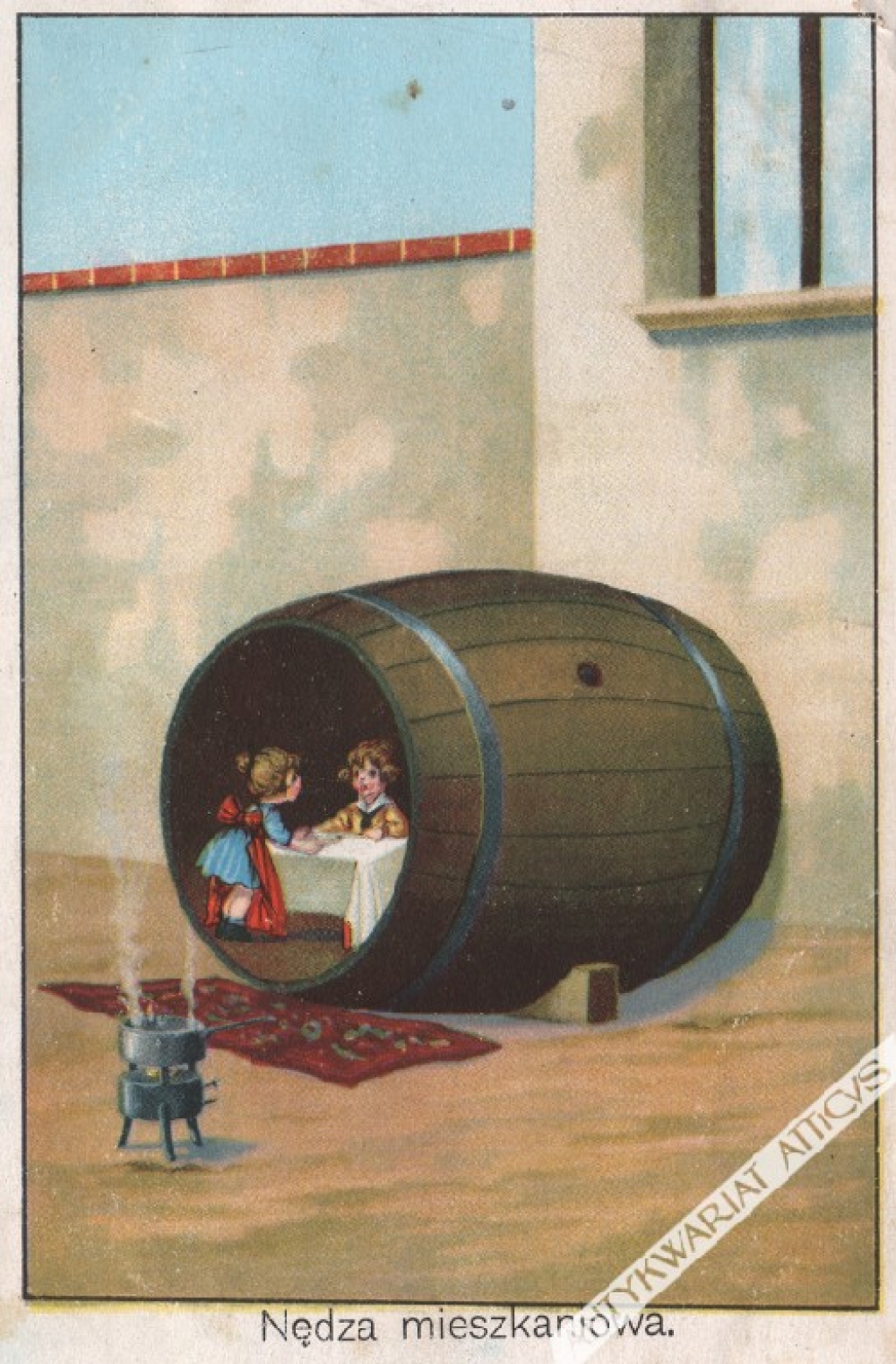 [pocztówka, ok. 1930 r.] Nędza mieszkaniowa