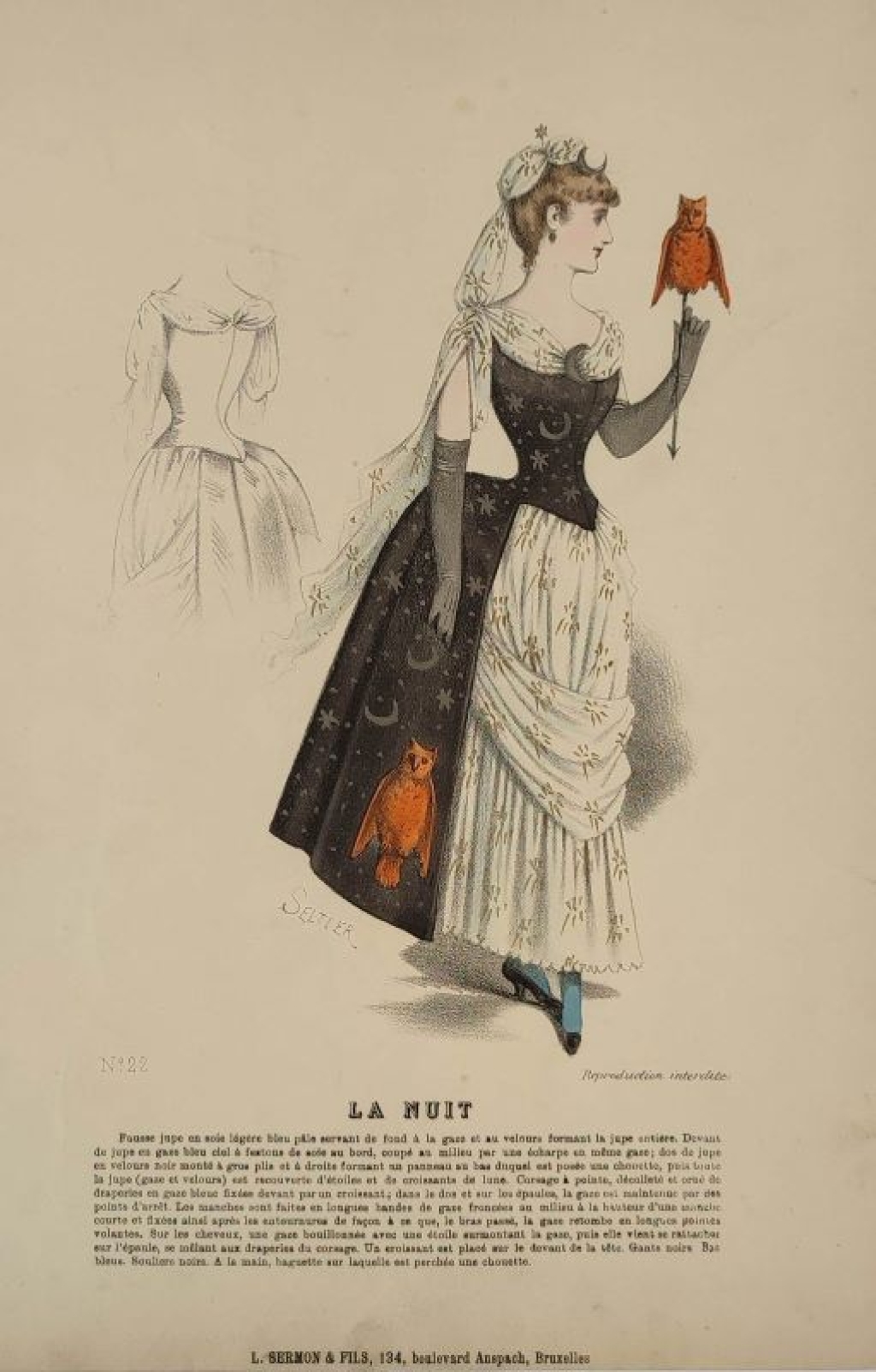 [rycina, ok. 1880] La Nuit [alegoria nocy]