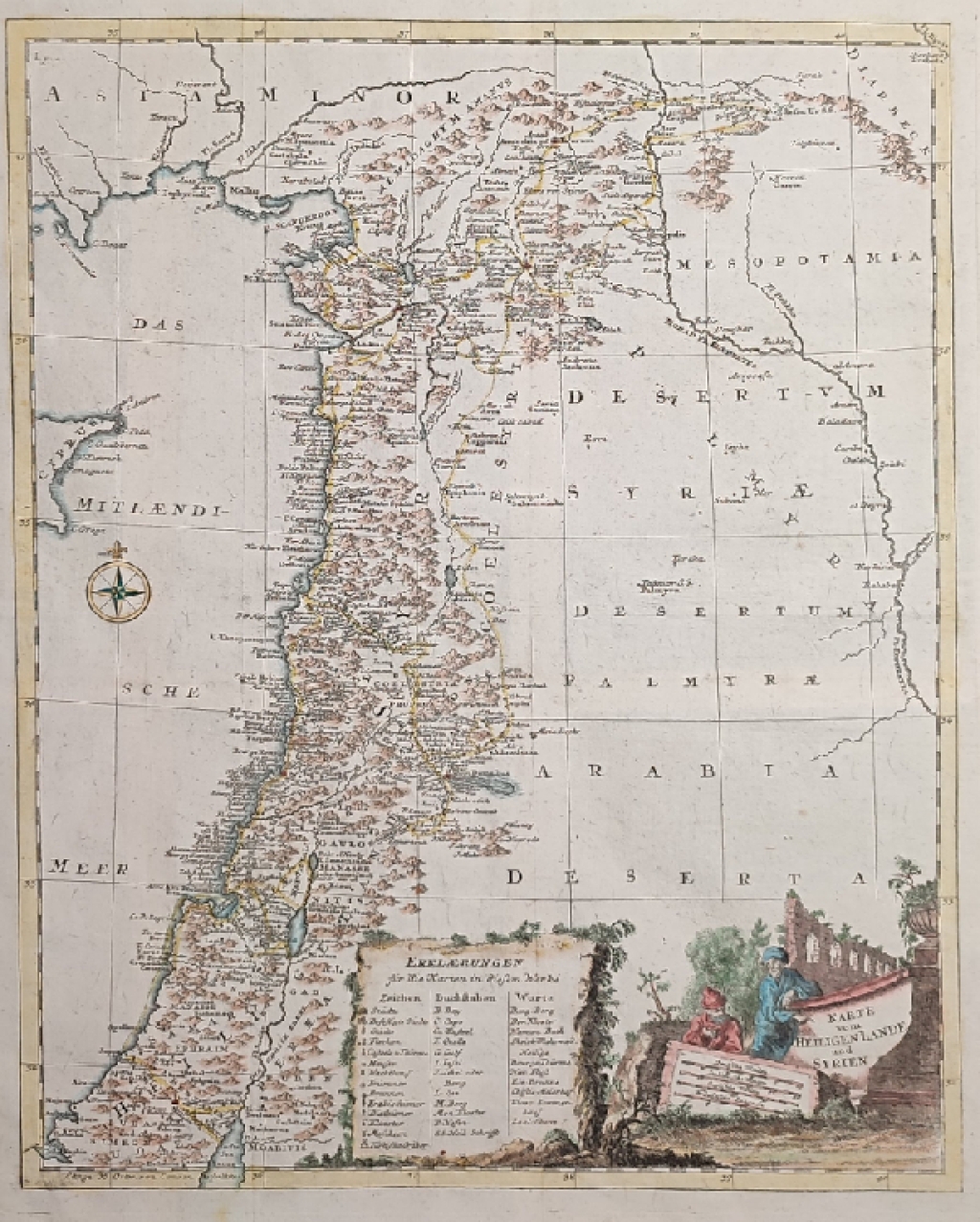 [mapa, 1771] Karte vom Heiligenlande und Syrien [Ziemia Święta i Syria]