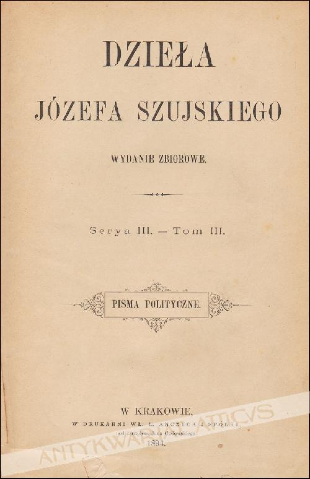 Dzieła. Pisma polityczne