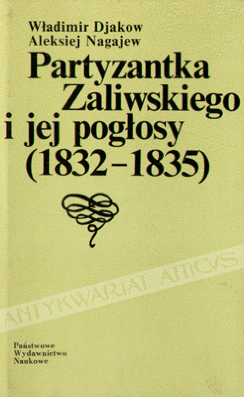 Partyzantka Zaliwskiego i jej pogłosy (1832-1835)
