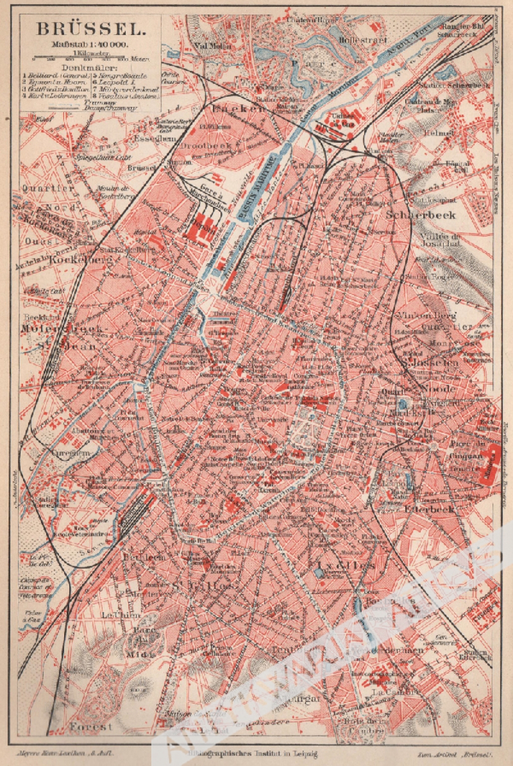 [plan, ok. 1905] Brussel [plan Brukseli]