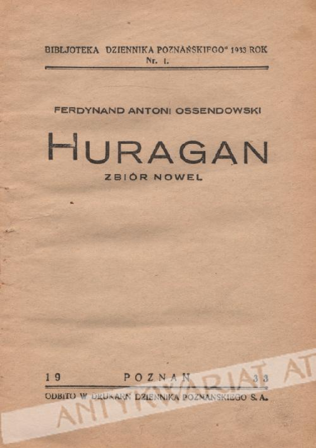 Huragan. Zbiór nowel